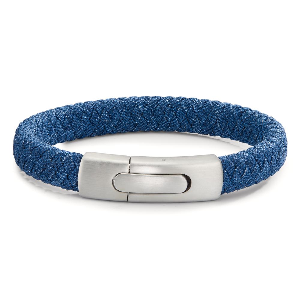 Armband Edelstahl, Textil 21.5 cm