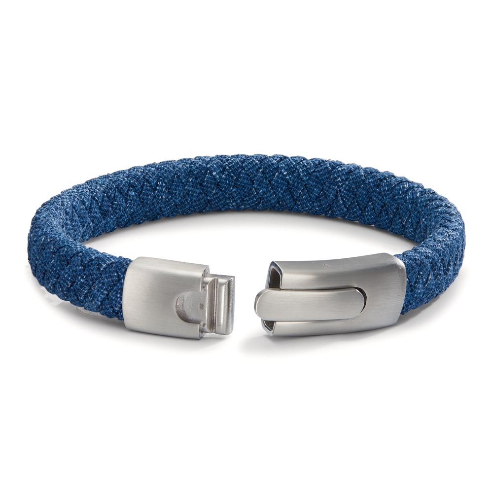 Armband Edelstahl, Textil 21.5 cm