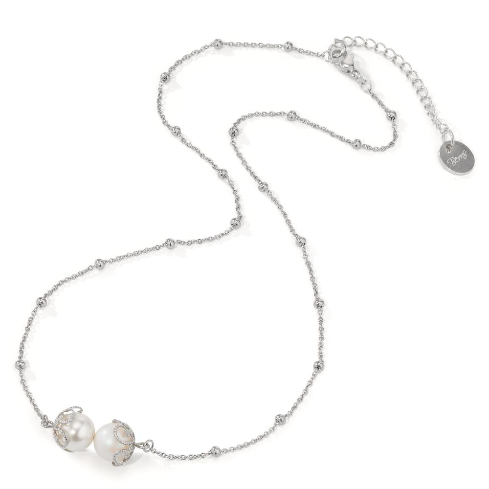 Collier Edelstahl shining Pearls 39-44 cm verstellbar