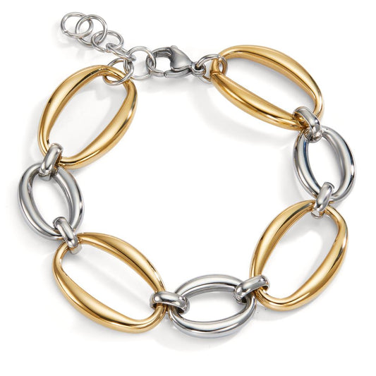 Armband Edelstahl gelb bicolor 18.5-21 cm verstellbar