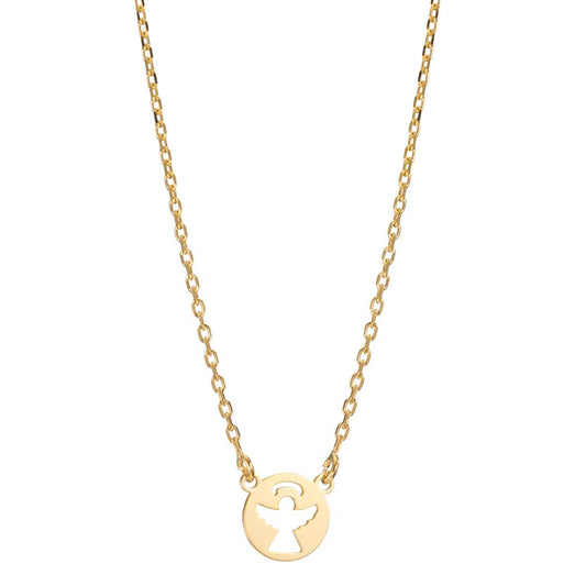Collier Silber gelb vergoldet Engel 42-45 cm verstellbar, Made in Italy