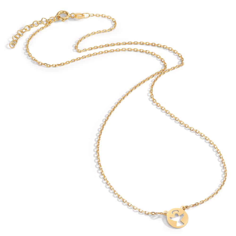 Collier Silber gelb vergoldet Engel 42-45 cm verstellbar, Made in Italy