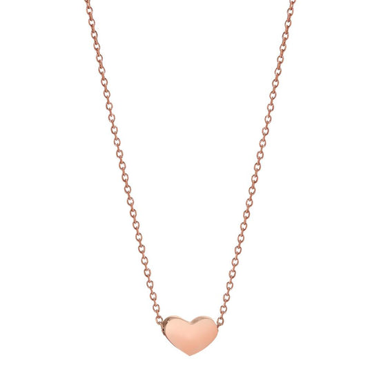 Collier Edelstahl IP beschichtet Herz 40-45 cm verstellbar