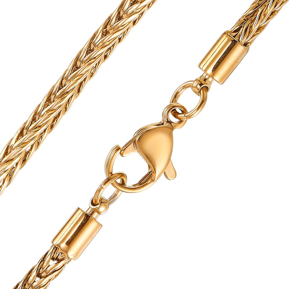 Collier Edelstahl gelb IP beschichtet 42 cm Ø2.5 mm