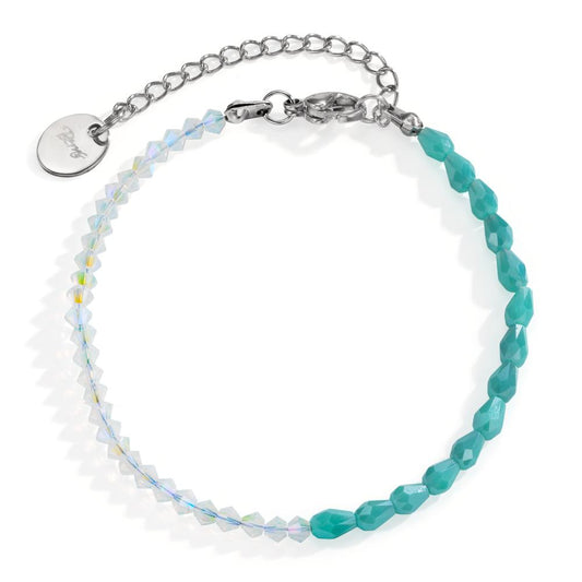 Armband Edelstahl Zirkonia 16.5-20.5 cm verstellbar