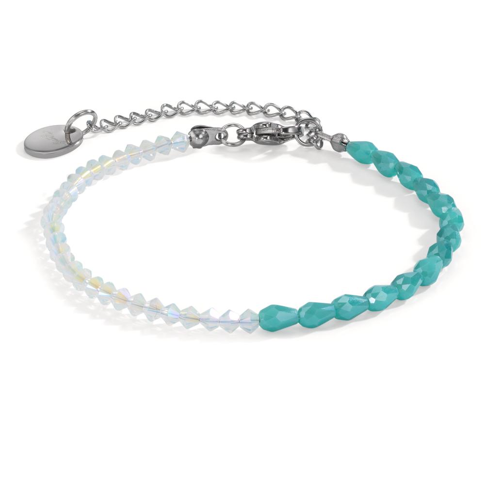 Armband Edelstahl Zirkonia 16.5-20.5 cm verstellbar