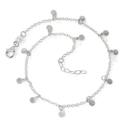 Fusskettchen Silber 23-25 cm verstellbar, Made in Italy