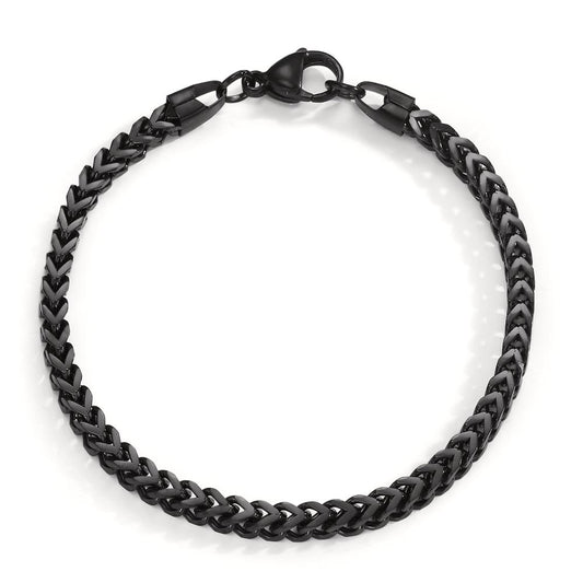 Armband Edelstahl schwarz IP beschichtet 21 cm