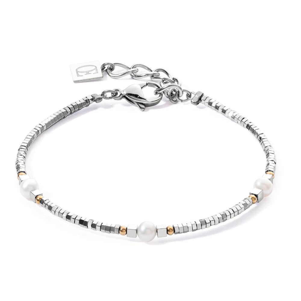 Armband Edelstahl gelb IP beschichtet 17.5-20.5 cm verstellbar, Made in Germany